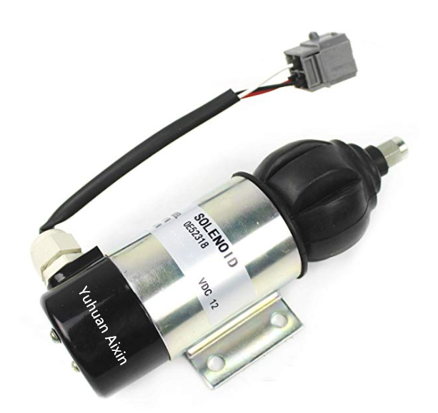Perkins Shut Off Solenoid 0E52318 for Construction Equipment Engine Spare Parts  Fuel Shutdown Solenoid