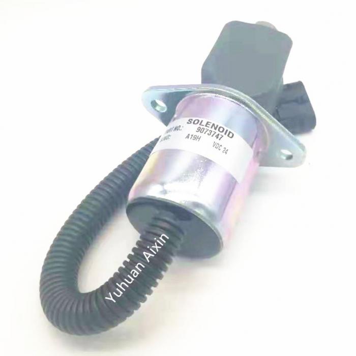 Shut Off Stop Solenoid 9073747 24V for Cummins Liebherr Excavator R914 +